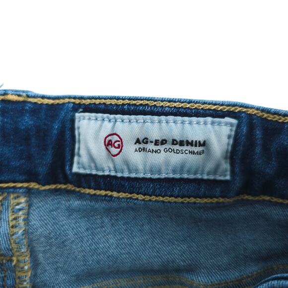 Ag Adriano Goldschmied High Rise The Farrah Skinny Ankle Jean Med Wash RawHem 27 - Picture 6 of 12